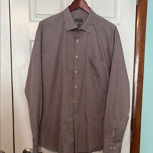Van Heusen Brown Casual Button Down Shirt